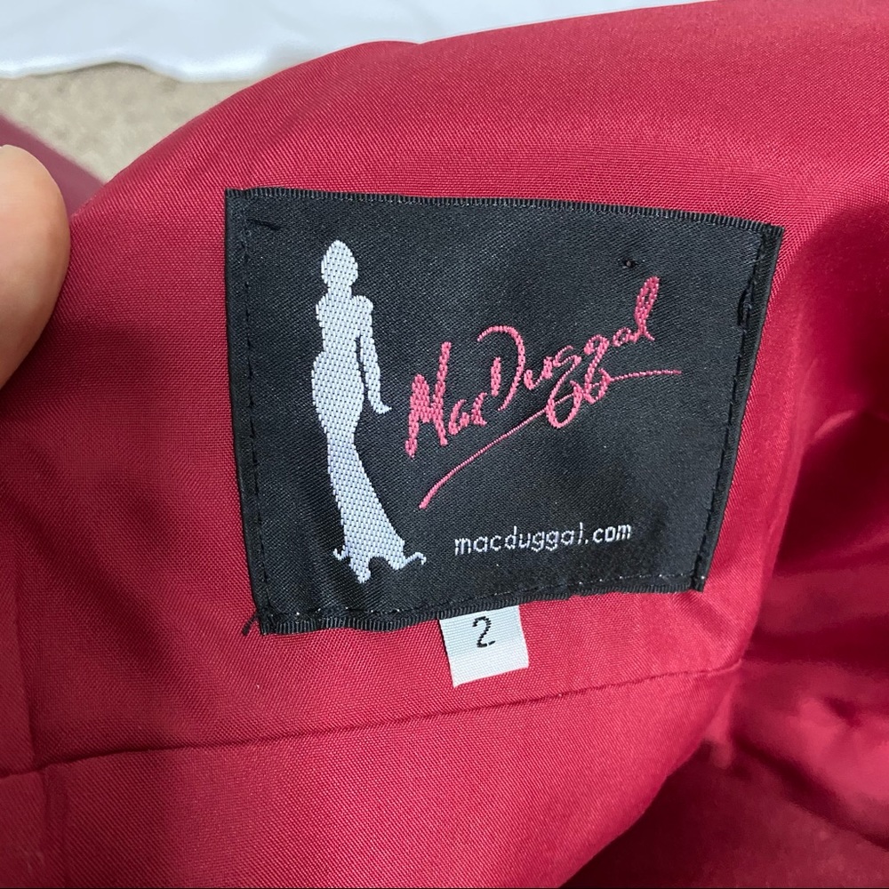 Mac Duggal Red Ball Gown - Picture 7 of 9